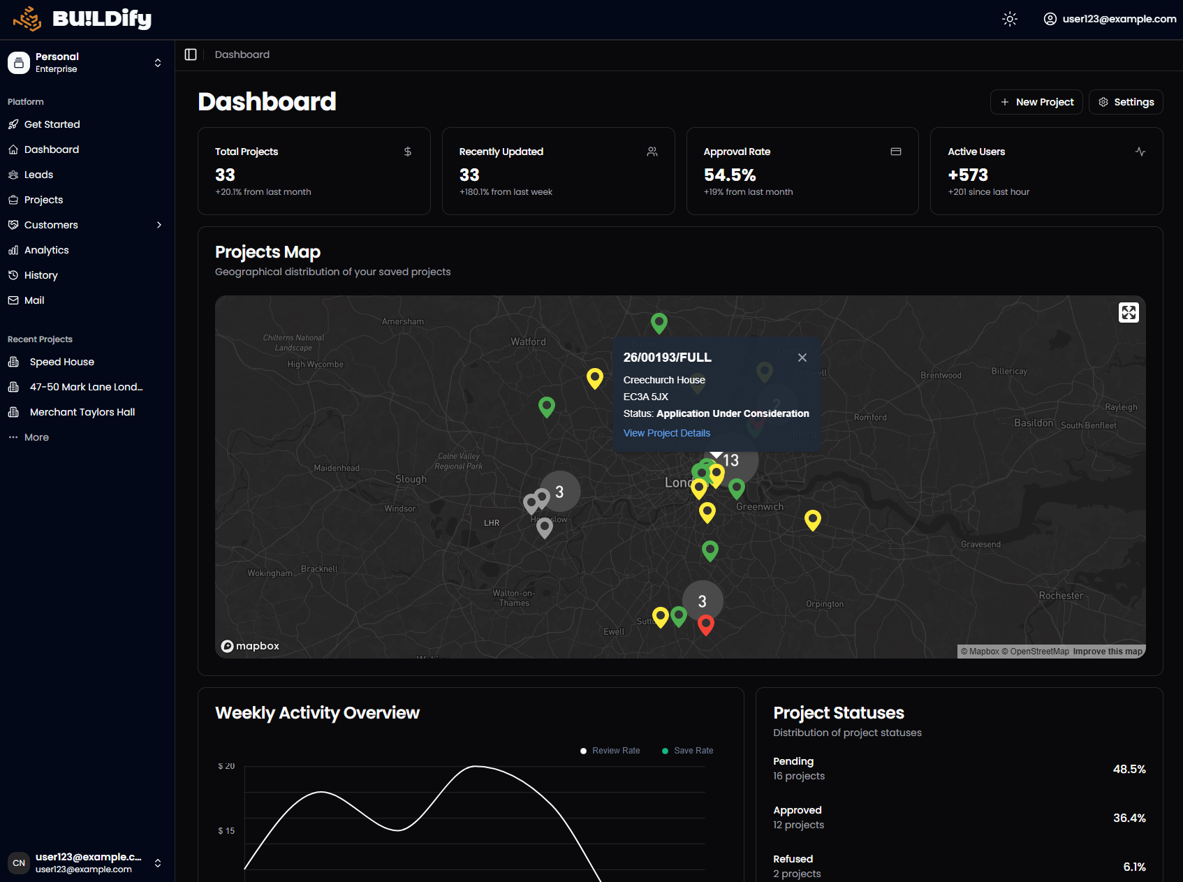 Buildify Dashboard